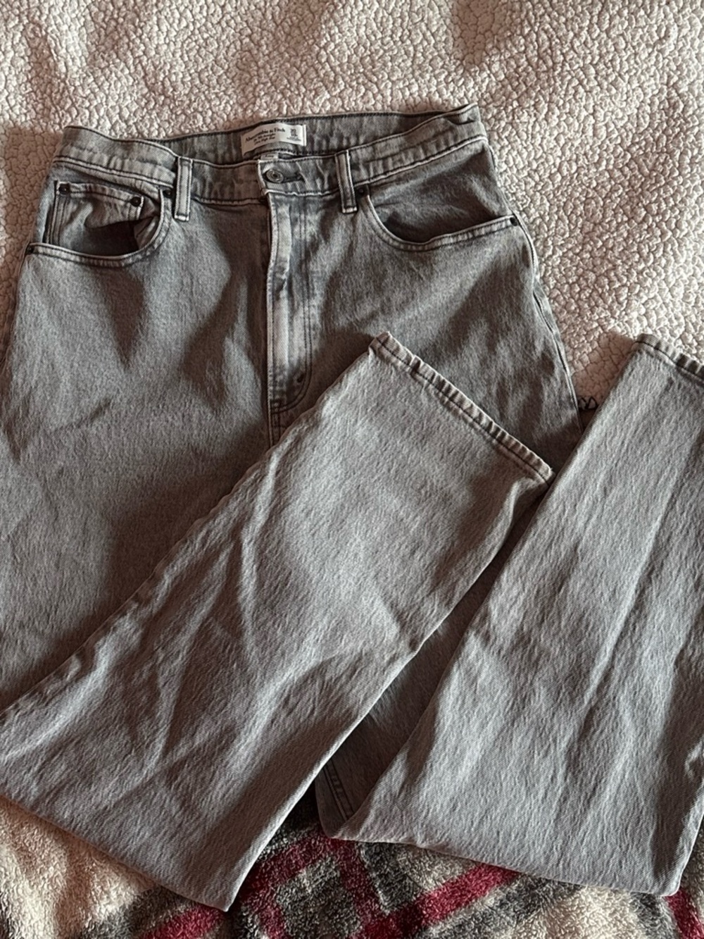 Abercrombie & Fitch Straight Leg Gray Jeans